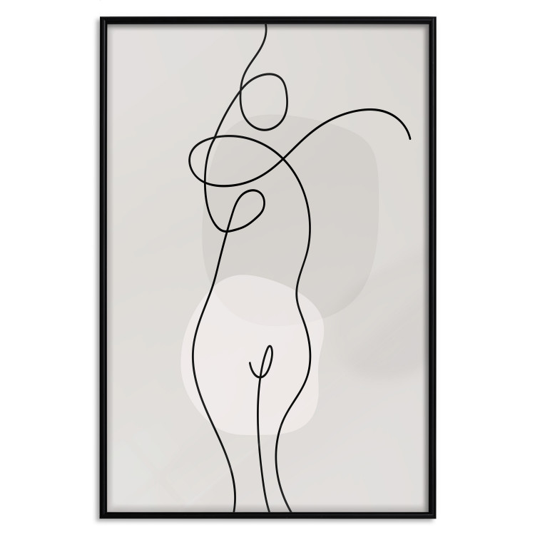 Plakat Figura kobiety - linearna i abstrakcyjna postać w nowoczesnym stylu 146225 additionalImage 33
