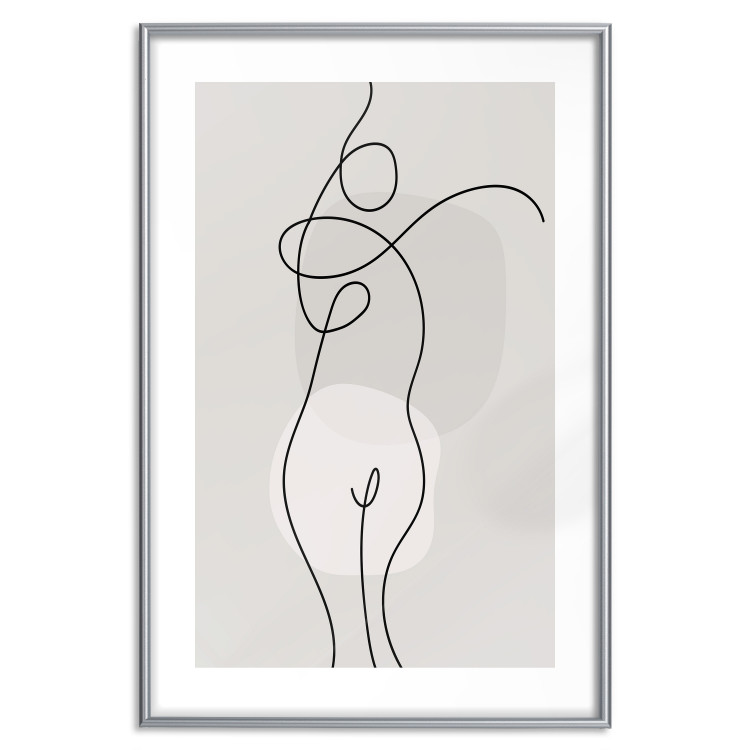 Plakat Figura kobiety - linearna i abstrakcyjna postać w nowoczesnym stylu 146225 additionalImage 43