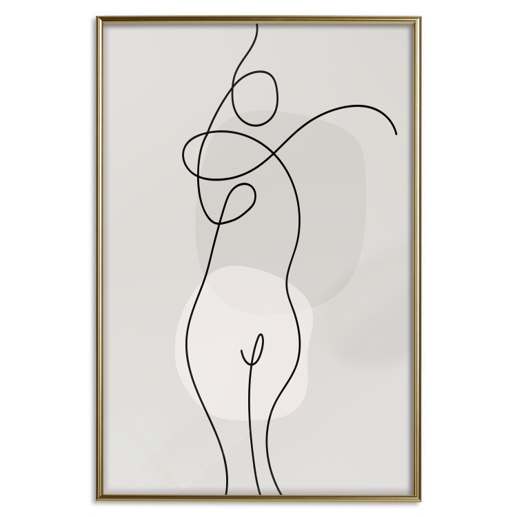 Plakat Figura kobiety - linearna i abstrakcyjna postać w nowoczesnym stylu 146225 additionalImage 34