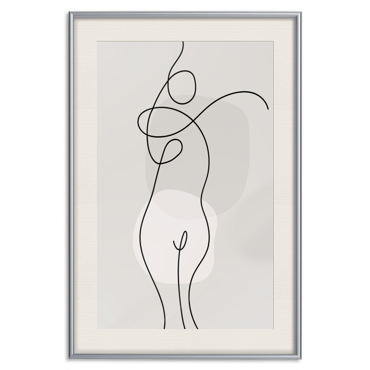 Plakat Figura kobiety - linearna i abstrakcyjna postać w nowoczesnym stylu 146225 additionalImage 38