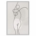 Plakat Figura kobiety - linearna i abstrakcyjna postać w nowoczesnym stylu 146225 additionalThumb 36