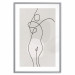 Plakat Figura kobiety - linearna i abstrakcyjna postać w nowoczesnym stylu 146225 additionalThumb 43