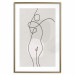 Plakat Figura kobiety - linearna i abstrakcyjna postać w nowoczesnym stylu 146225 additionalThumb 44