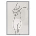 Plakat Figura kobiety - linearna i abstrakcyjna postać w nowoczesnym stylu 146225 additionalThumb 37
