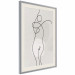 Plakat Figura kobiety - linearna i abstrakcyjna postać w nowoczesnym stylu 146225 additionalThumb 21