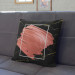 Mikrofaser Kissen Pearl pink - an abstract composition on black marble background cushions 146825 additionalThumb 4