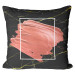 Mikrofaser Kissen Pearl pink - an abstract composition on black marble background cushions 146825