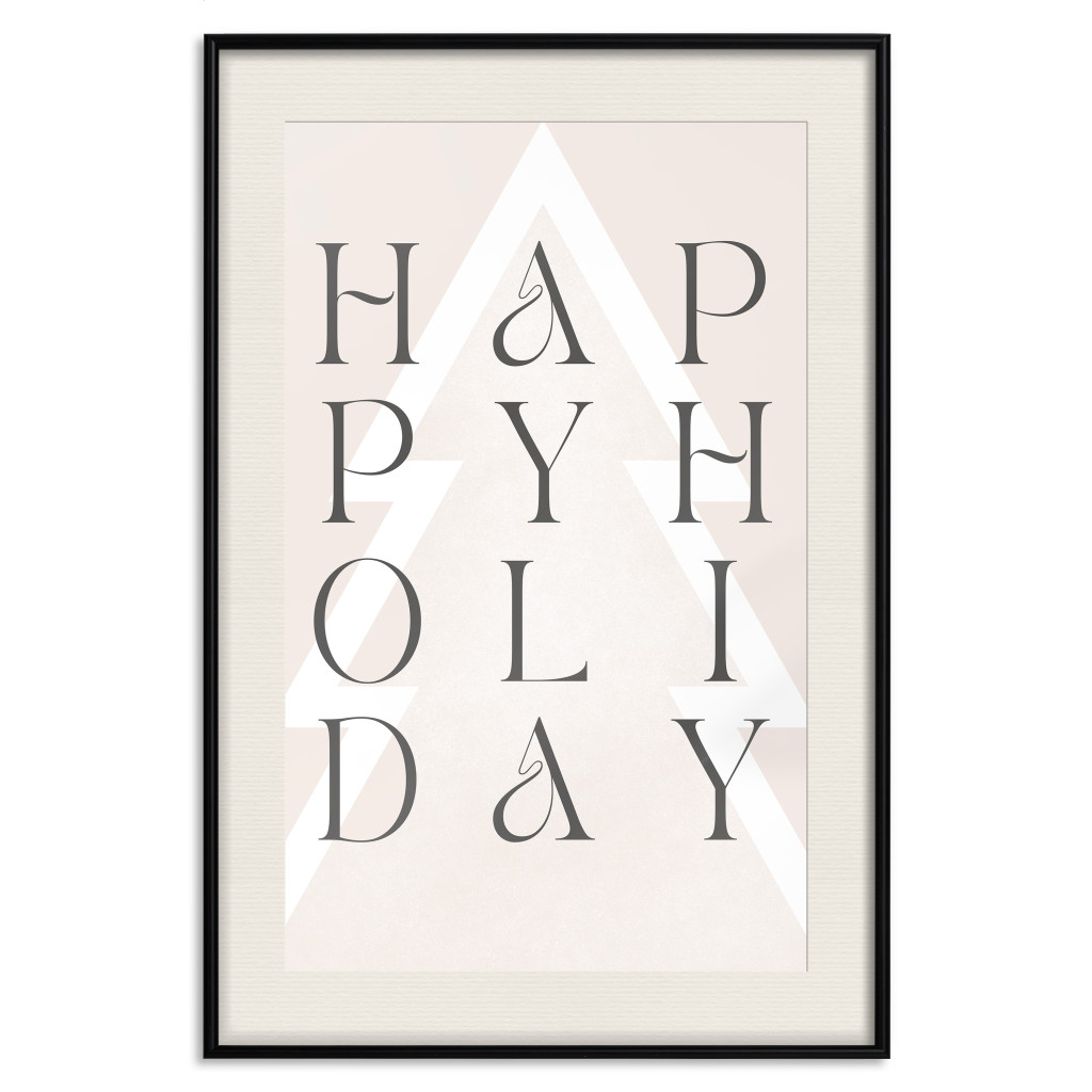 Poster Decorativo Best Wishes - Decorative Inscription On A Geometric Background