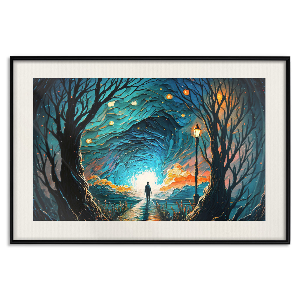 Posters: A Walk Among The Stars - A Figure Heading Towards The Horizon