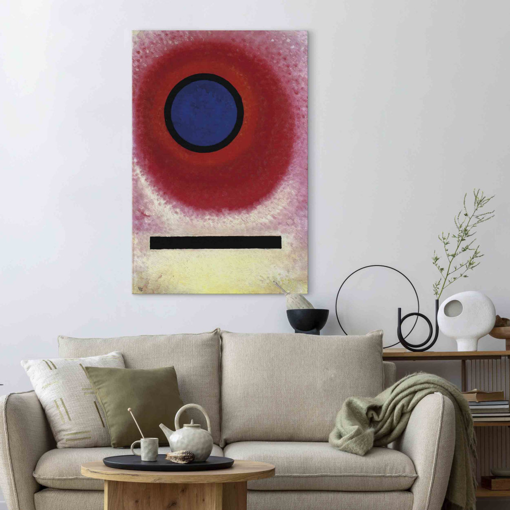 Reprodução Da Pintura Famosa The Blue Circle - An Expressive Composition By Wassily Kandinsky