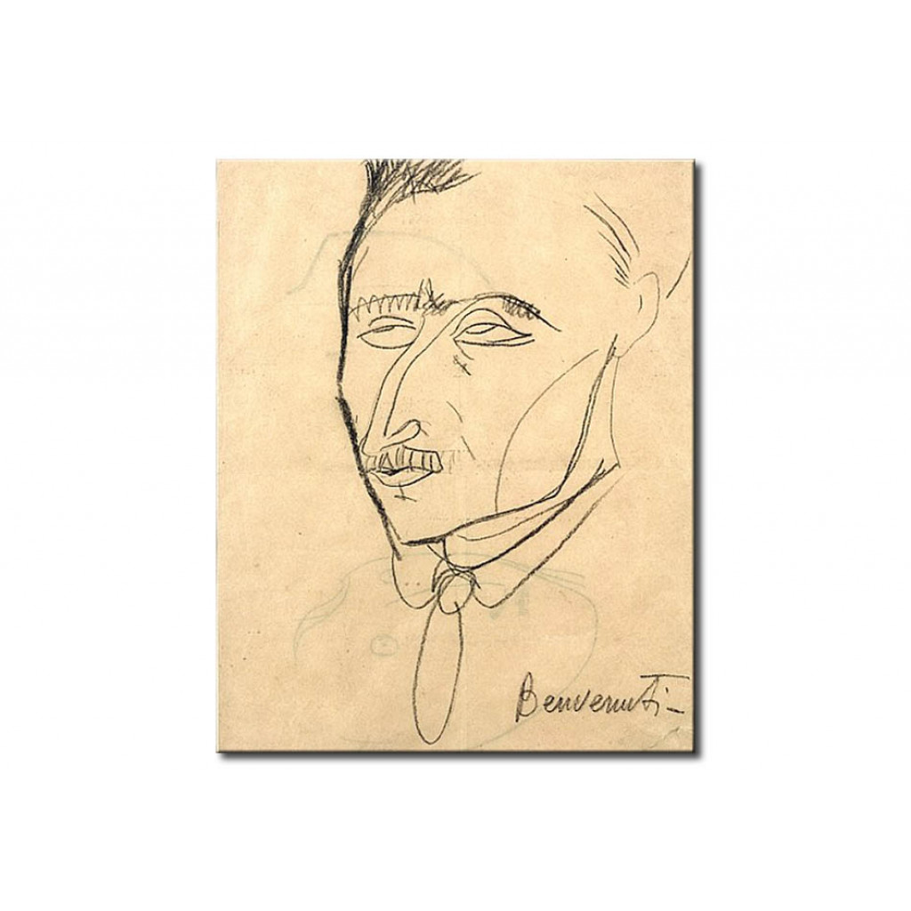 Schilderij  Amedeo Modigliani: Aristide Sommati