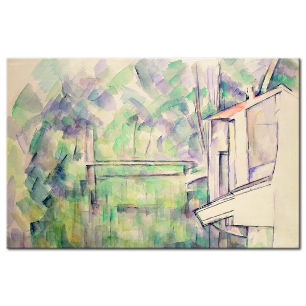 Schilderij  Paul Cézanne: Mill On The River
