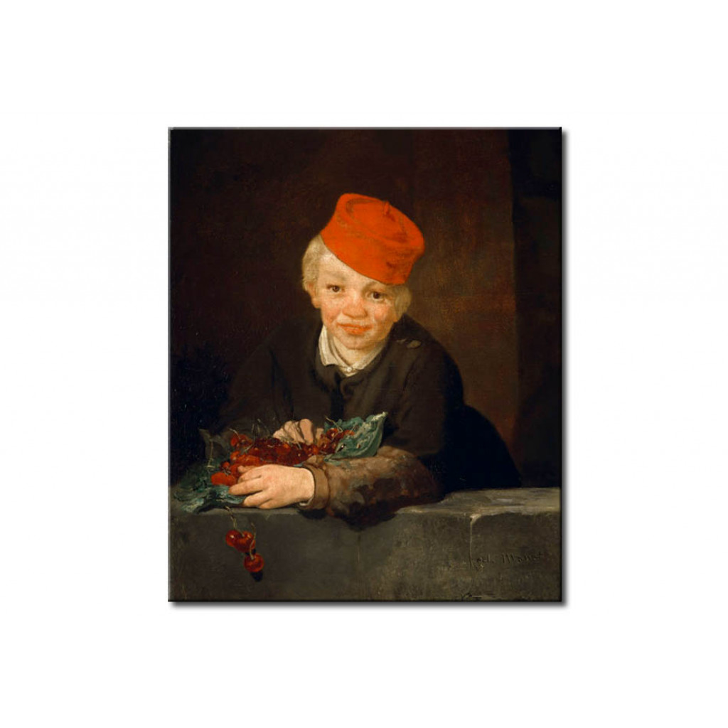 Schilderij  Edouard Manet: Le Garcon Aux Cerises