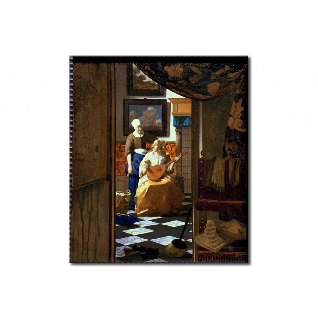 Schilderij  Jan Vermeer: The Love Letter