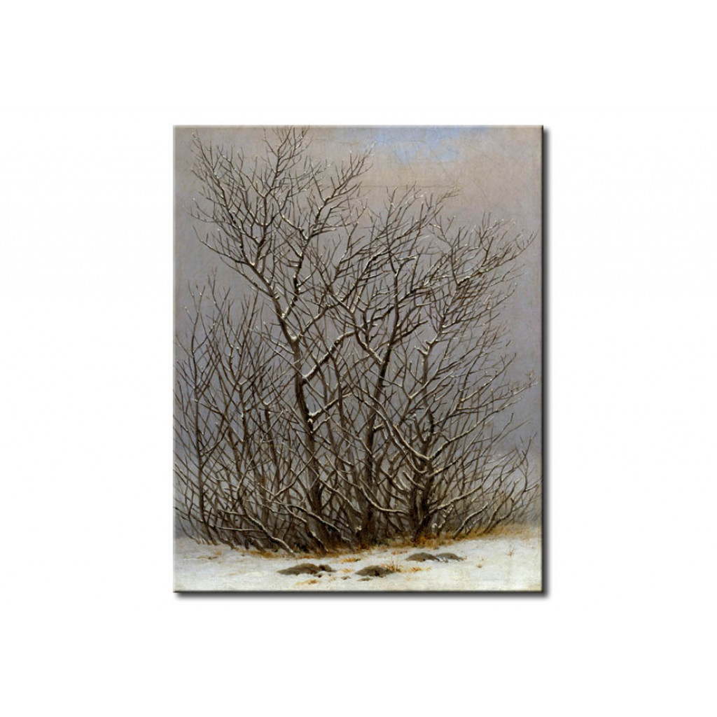 Schilderij  Caspar David Friedrich: Bushes In Snow