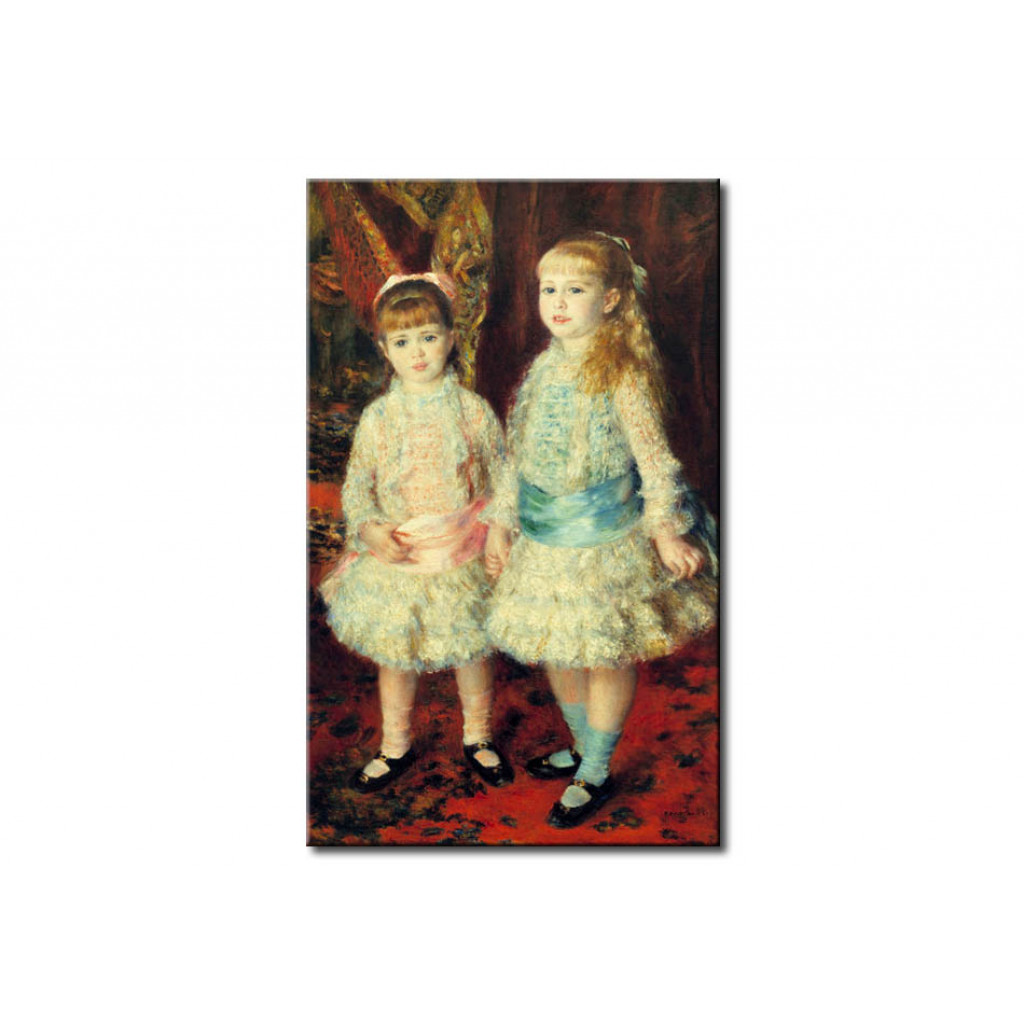 Schilderij  Pierre-Auguste Renoir: Les Demoiselles Cahen D'Anvers. Rose Et Bleu