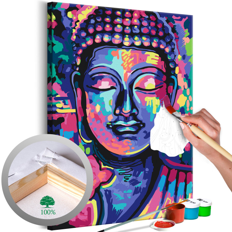 Cuadro numerado para pintar Buddha's Crazy Colors 132035