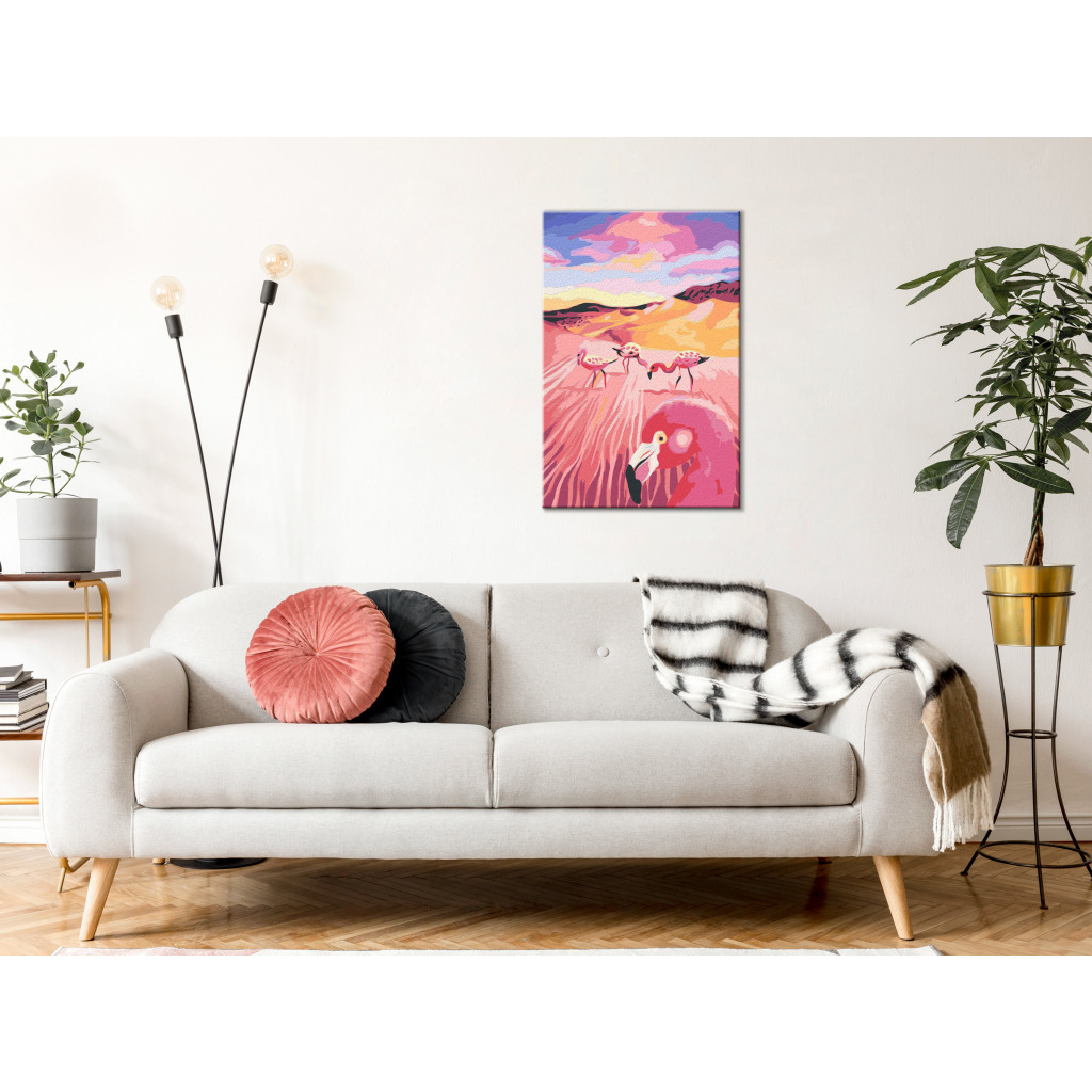 Obraz Do Malowania Po Numerach Flamingi