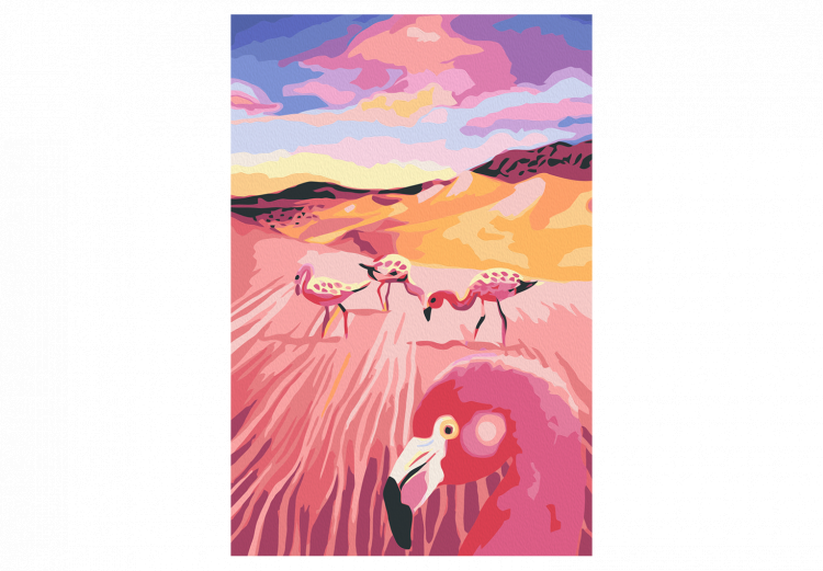 Quadro da dipingere Flamingos  137935 additionalImage 3
