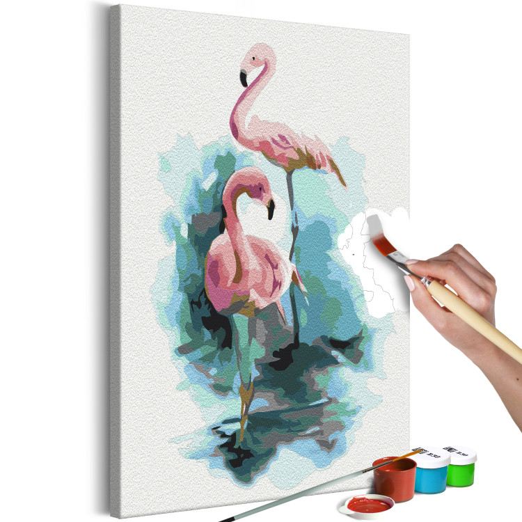 Obraz do malowania po numerach Dwa flamingi 138435 additionalImage 6