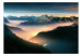 Carta da parati moderna Montagne all'alba - Paesaggio con cime, valli e nuvole 138535 additionalThumb 1