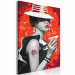 Paint by number Gangster Girl - Woman With a Hat and a Drink on a Red Background 144135 additionalThumb 7