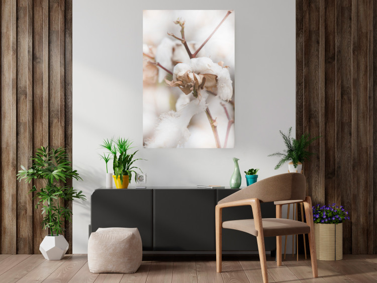 Poster Cotton Twigs - Natural Plant Photo in the Style of a Boho 146435 additionalImage 13