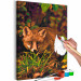 Wandbild zum Malen nach Zahlen Crouching Fox - Wild Animal against the Background of Grasses and Autumn Leaves 146535 additionalThumb 6