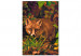 Wandbild zum Malen nach Zahlen Crouching Fox - Wild Animal against the Background of Grasses and Autumn Leaves 146535 additionalThumb 4