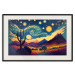 Cartel Impressionistic Landscape - Mountains and Fields Under a Sky Full of Stars 151135 additionalThumb 27