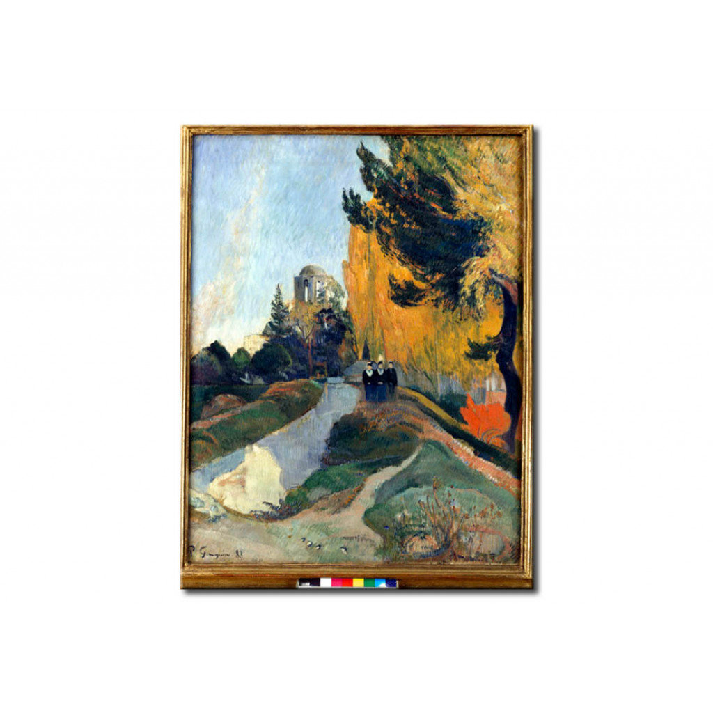 Schilderij  Paul Gauguin: Les Alyscamps (Paysage Ou Les Trois Grâces Au Temple De Vénus)