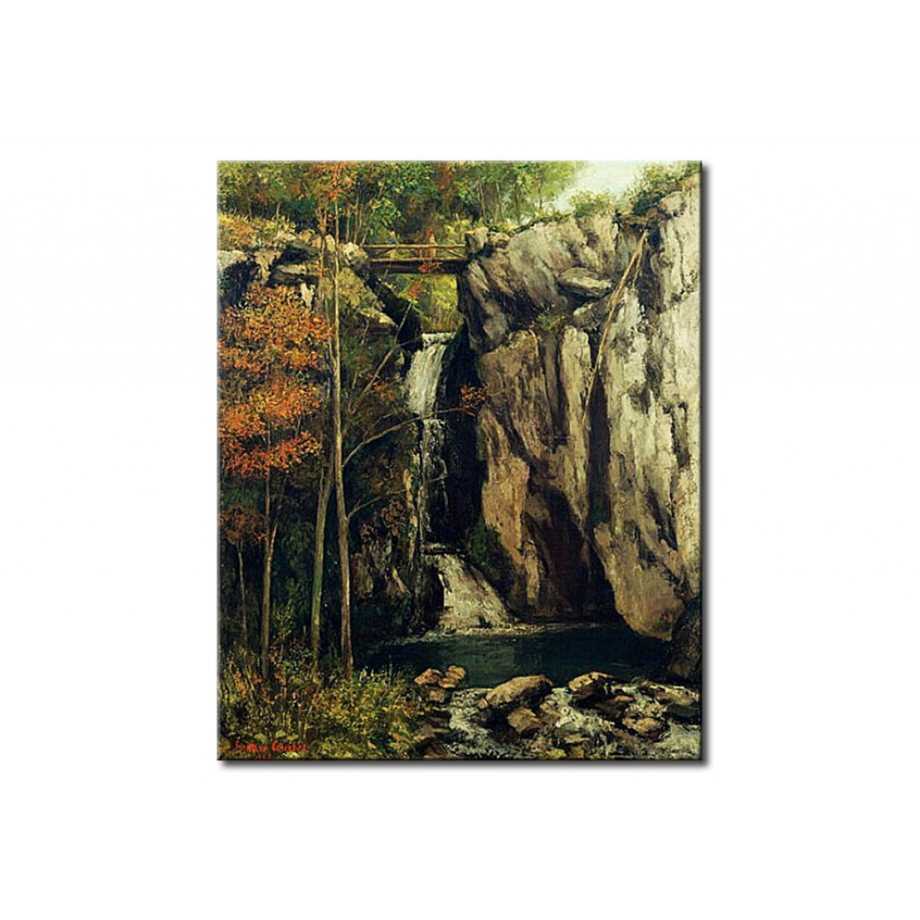 Schilderij  Gustave Courbet: The Chasm At Conches