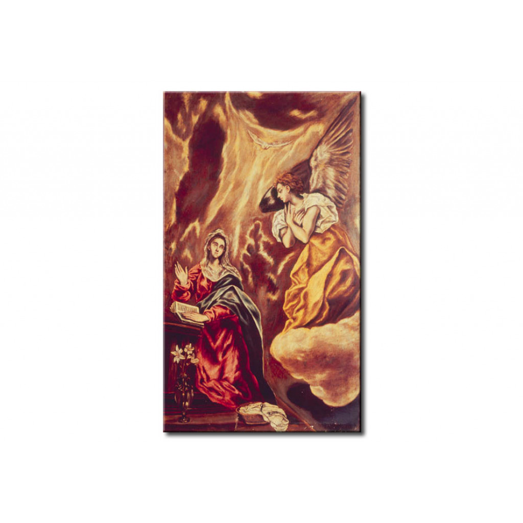 Reprodução Da Pintura Famosa Annunciation To Mary