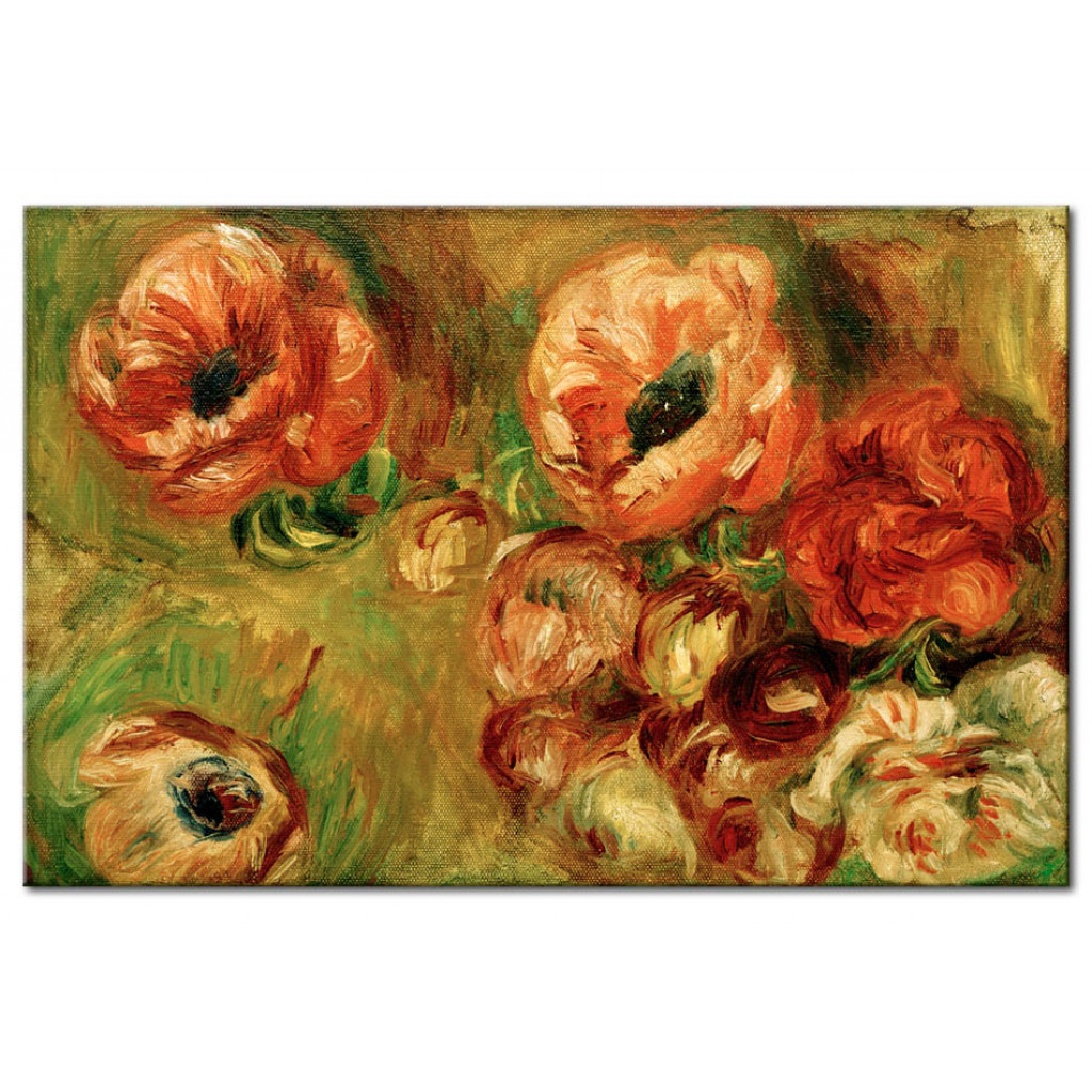 Schilderij  Pierre-Auguste Renoir: Les Anémones