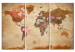 Tablero decorativo en corcho Maps: Brown Elegance [Cork Map] 96135 additionalThumb 2