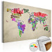 Ozdobna tablica korkowa Światowe tournée (EN) [Mapa korkowa] 106945