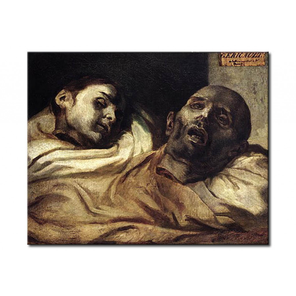 Schilderij  Théodore Géricault: Heads Of Torture Victims, Study For The Raft Of The Medusa