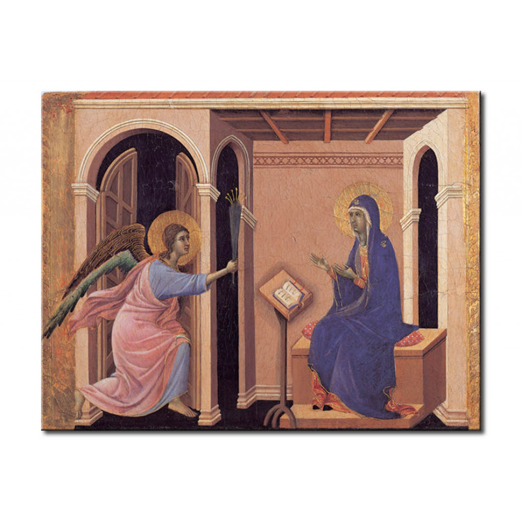 Schilderij  Duccio Di Buoninsegna: The Departure Of Mary From The Apostles