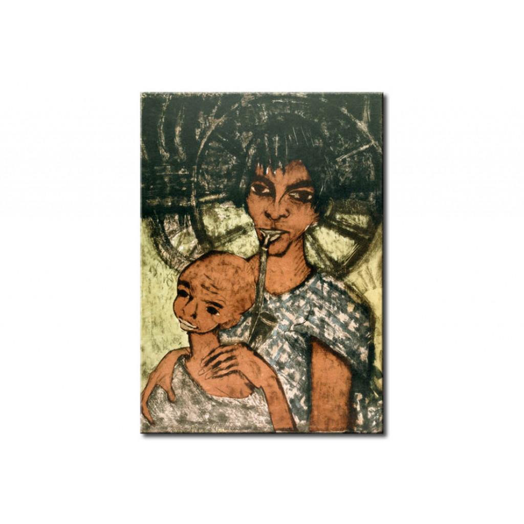 Schilderij  Otto Mueller: Zigeunermadonna