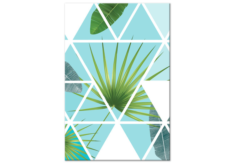 Canvas Geometric Palm (1 Part) Vertical