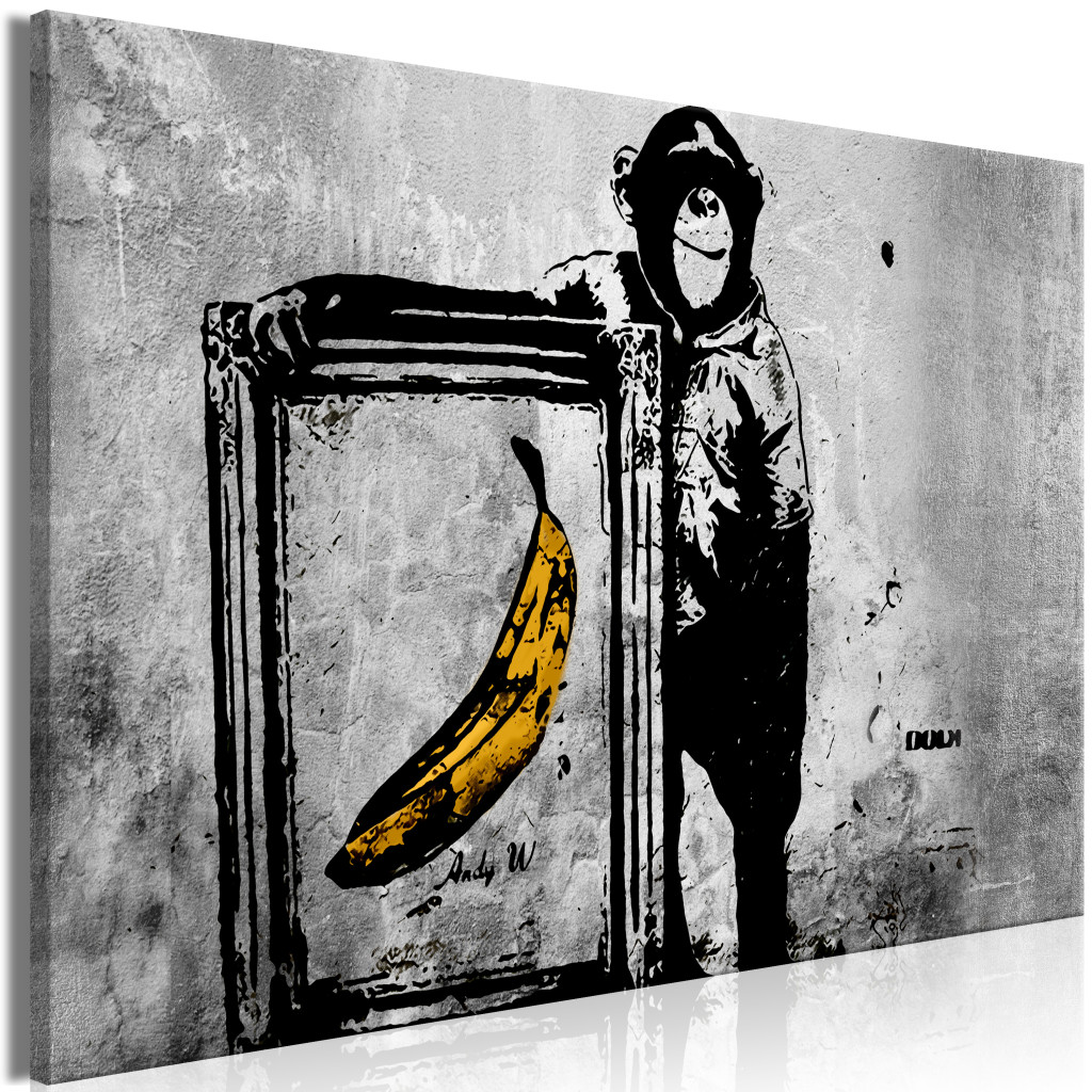 Schilderij Banksy: Monkey With Frame [Large Format]