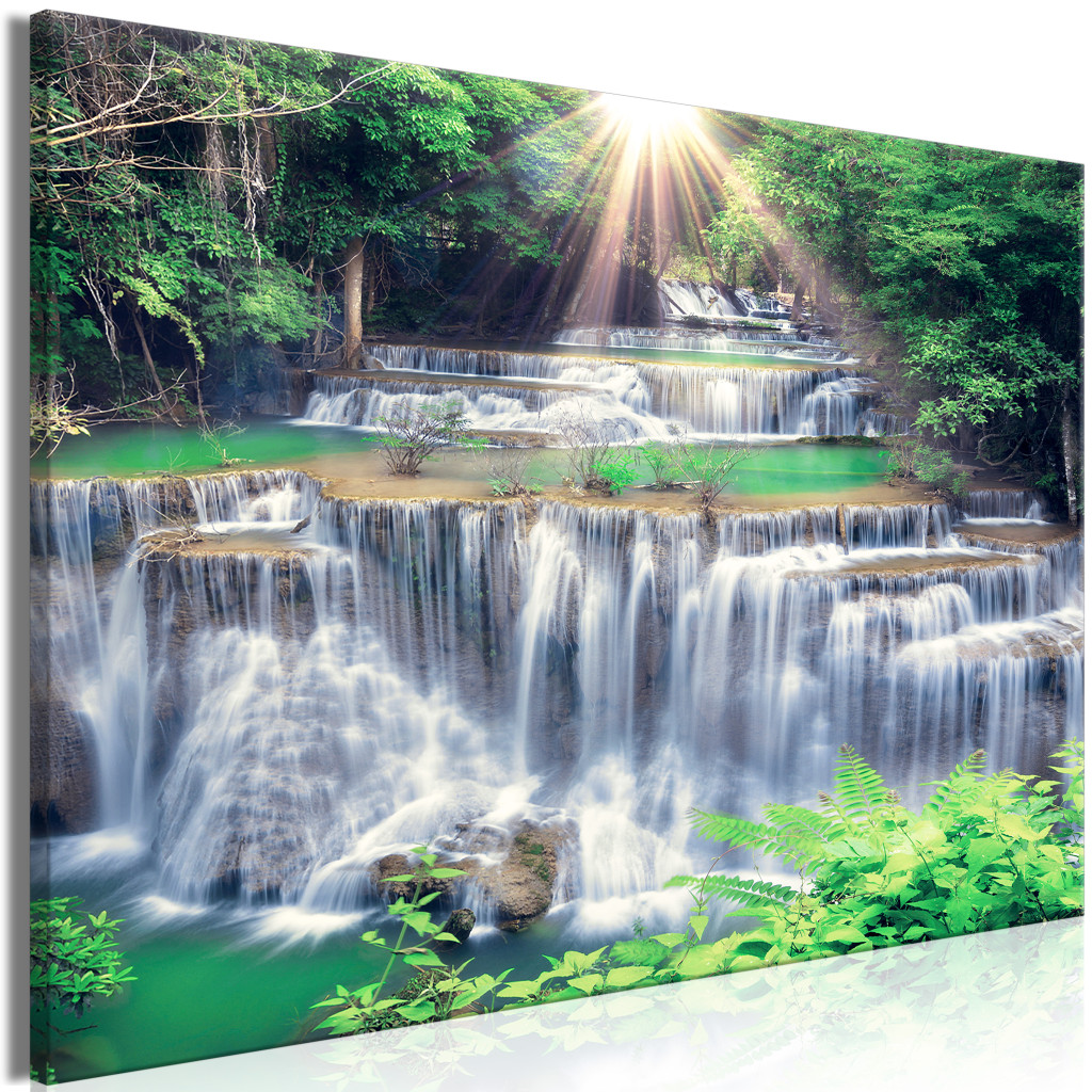 Schilderij Tropical Waterfall II [Large Format]
