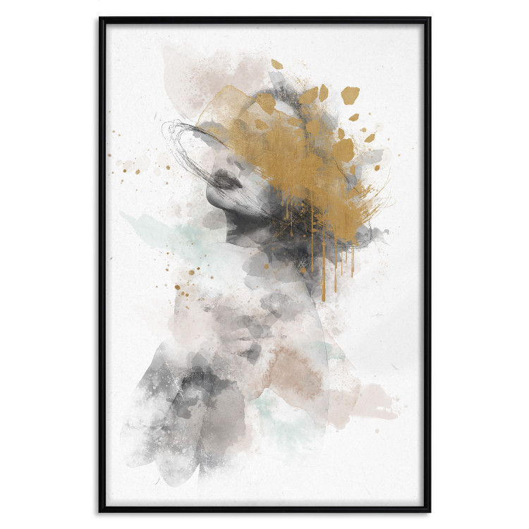 Poster Gilded Sigh - Watercolor Female Act Intertwined With Gold 144545 additionalImage 17