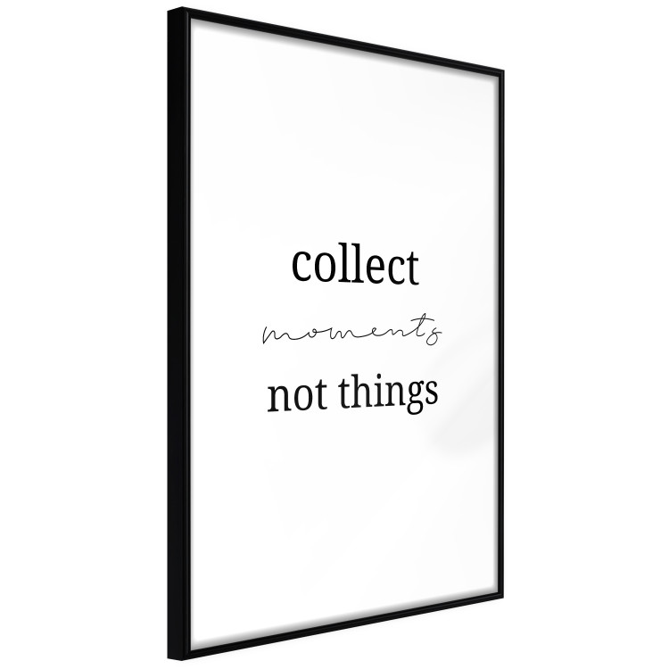 Wall Poster Collect Moments Not Things - Minimalist Typography on a White Background 146145 additionalImage 7
