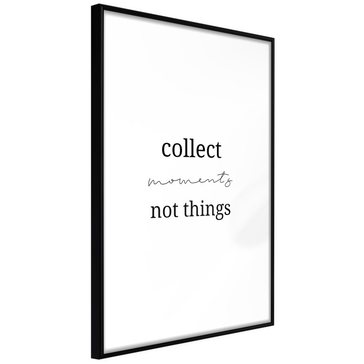 Wall Poster Collect Moments Not Things - Minimalist Typography on a White Background 146145 additionalImage 5