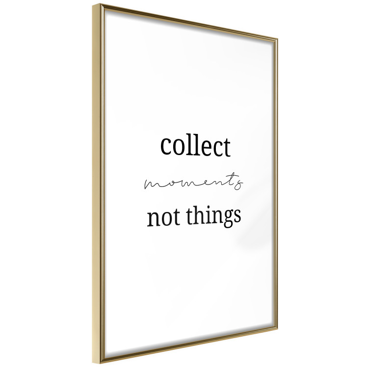 Wall Poster Collect Moments Not Things - Minimalist Typography on a White Background 146145 additionalImage 6