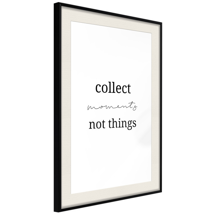 Wall Poster Collect Moments Not Things - Minimalist Typography on a White Background 146145 additionalImage 10