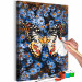 Paint by number Blue Dream - Large Colorful Butterfly on a Floral Background 146545 additionalThumb 7