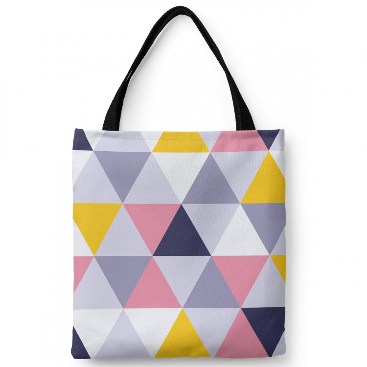 Borsa a sacco Colourful mosaic - a geometric composition of triangles 147545