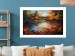 Poster Autumn Lake - Orange-Brown Landscape Inspired by Monet 151145 additionalThumb 14